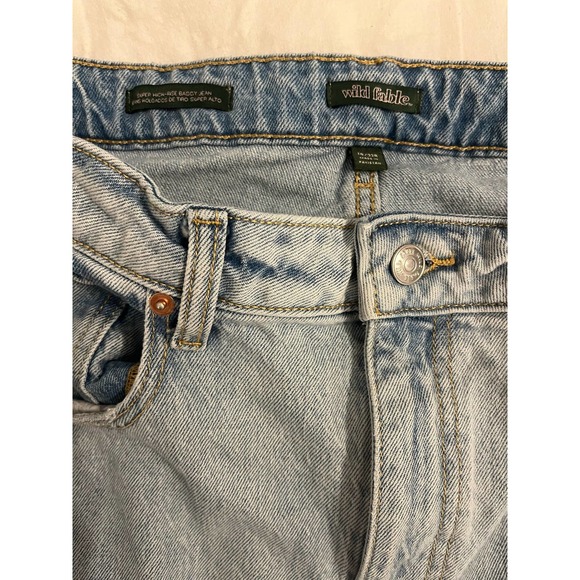 Wild Fable jeans women’s size 14 faded and wide leg - Picture 3 of 5